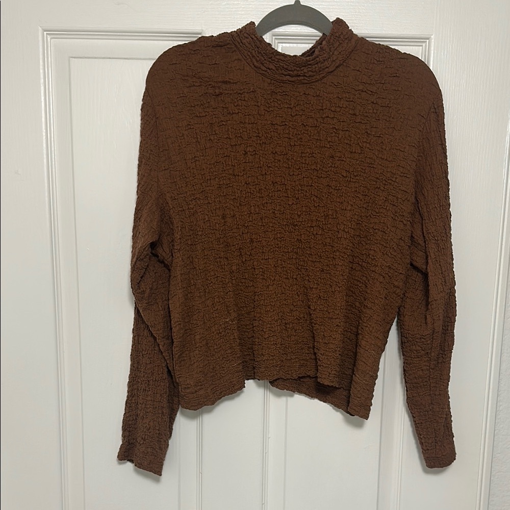 a new day Brown Long Sleeve Top